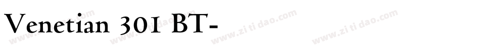 Venetian 301 BT字体转换